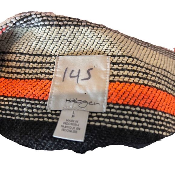 Halogen Petite Women's L Striped Cropped Blazer Jacket Multicolor - Picture 8 of 8